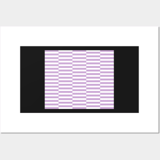 Strips - purple and white. Posters and Art